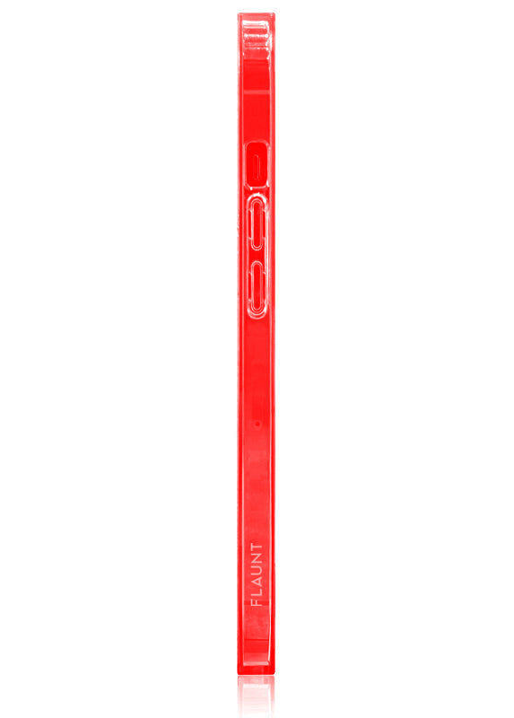 SQUARE® Clear Neon Pink iPhone Case