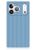 SQUARE® Blue & White Oxford Stripe iPhone Case