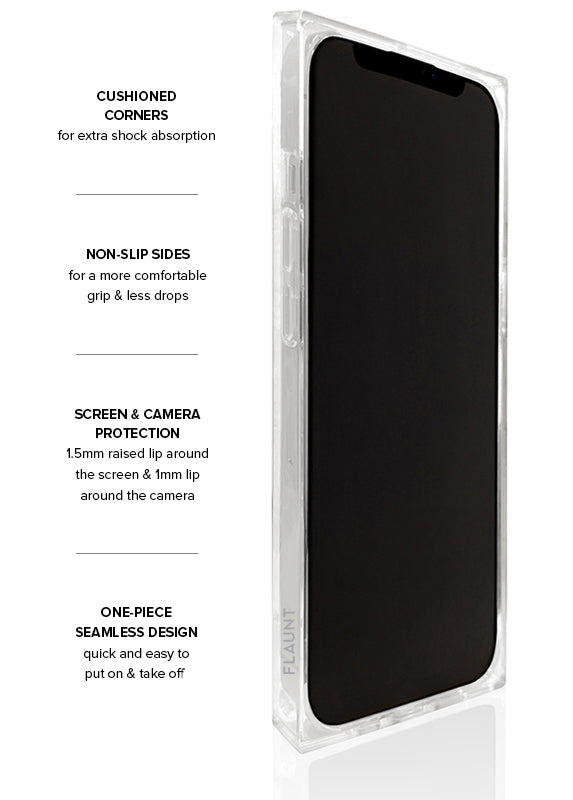 SQUARE® Red Python Faux Leather iPhone Case