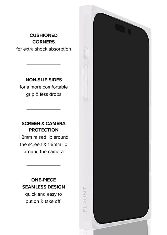 SQUARE® Icy Blue Pearl iPhone Case