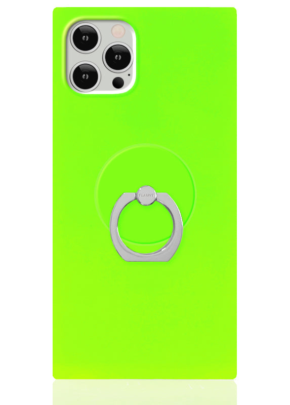 Neon Green Adhesive Phone Ring Stand