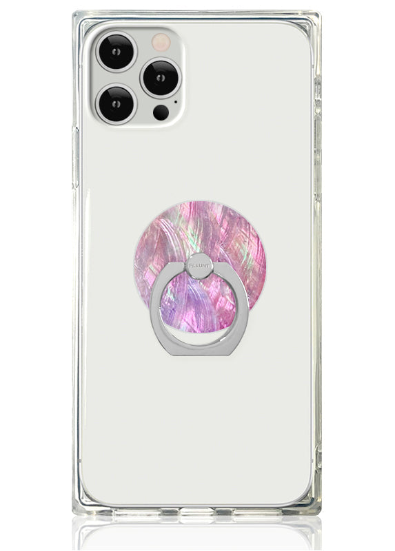Pink Mother of Pearl Adhesive Phone Ring Stand