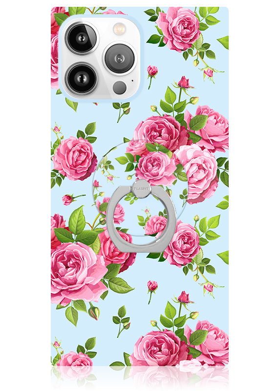 Pink Rose Bouquet Adhesive Phone Ring Stand