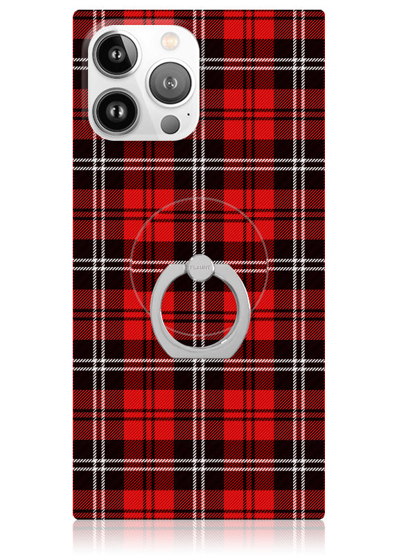 SQUARE® Red Plaid iPhone Case