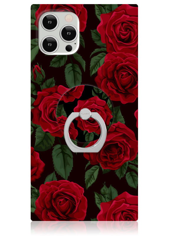 Rose Print Adhesive Phone Ring Stand
