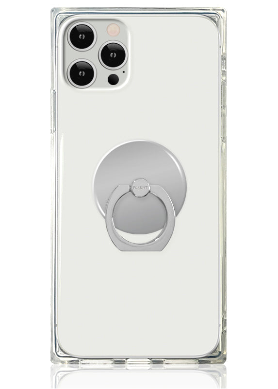 Silver Adhesive Phone Ring Stand