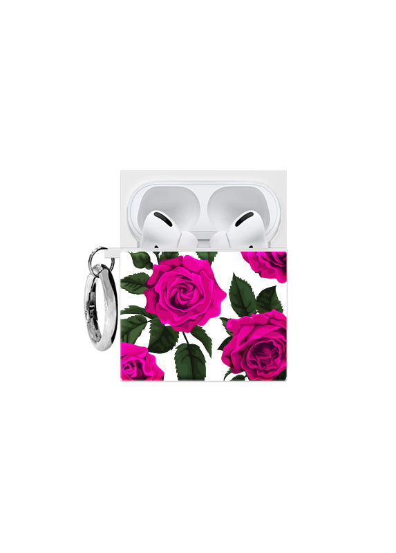 SQUARE® Fuchsia Rose AirPods Case