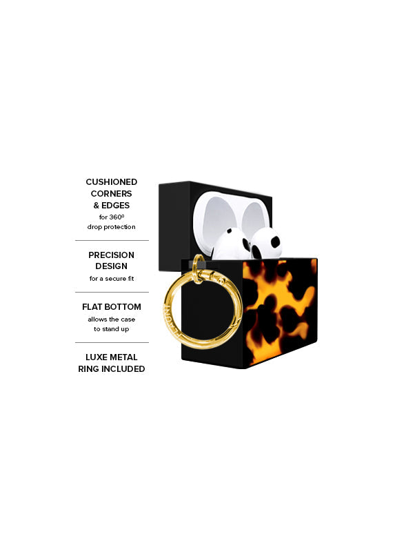 SQUARE® Tortoise Print AirPods Case