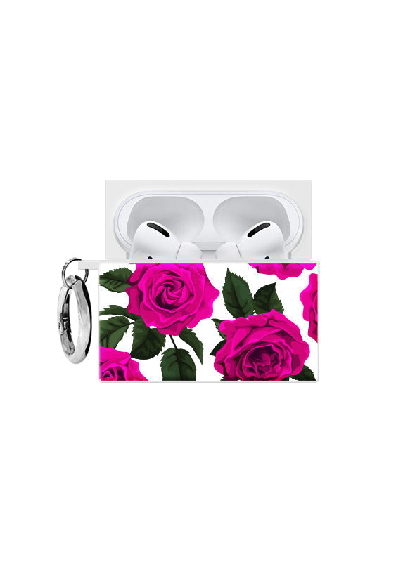 SQUARE® Fuchsia Rose AirPods Case