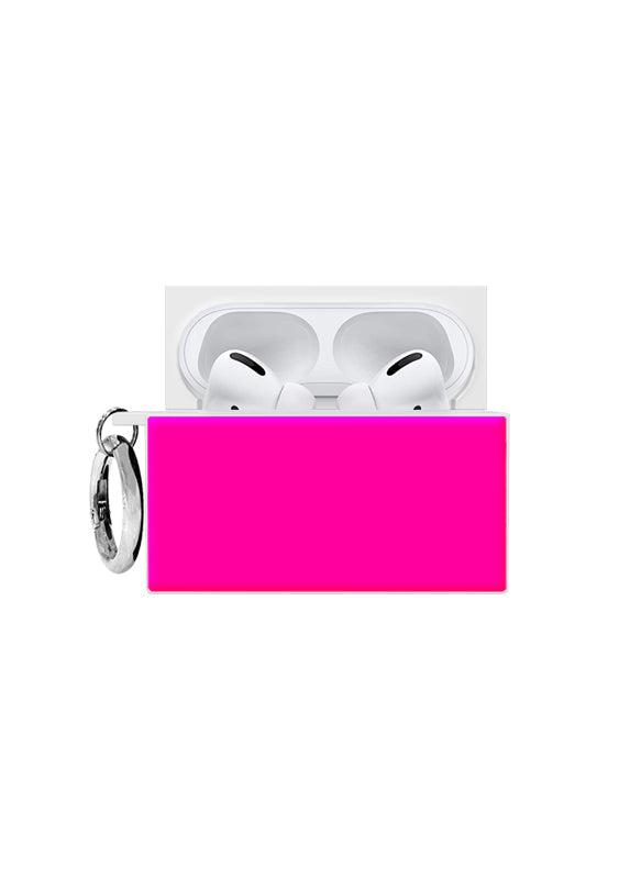 SQUARE® Neon Pink AirPods Case