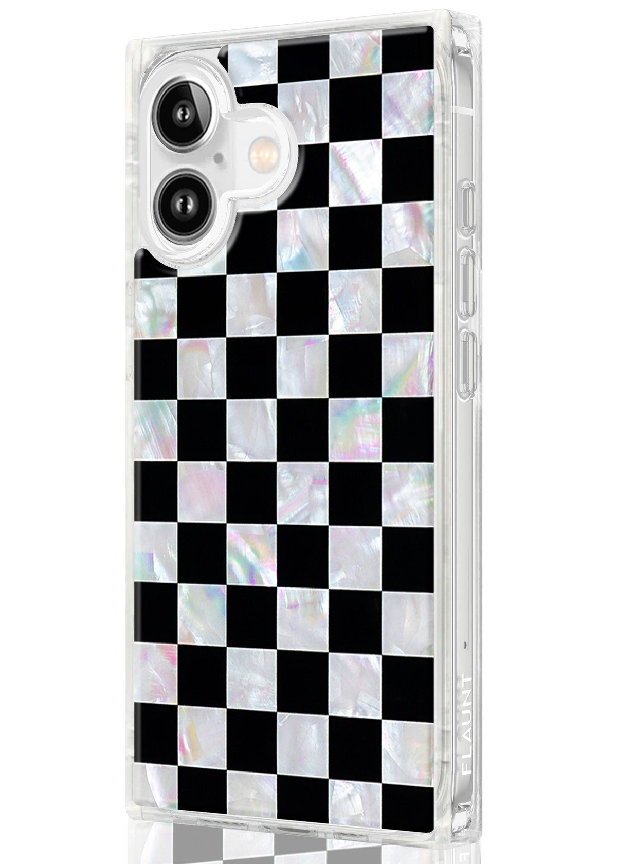 SQUARE® Checkered Mother of Pearl iPhone Case