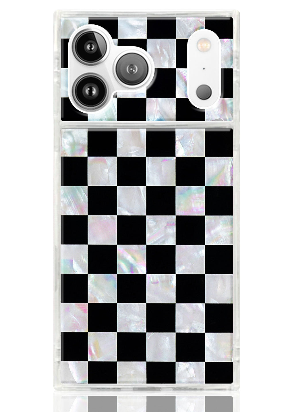 SQUARE® Checkered Mother of Pearl iPhone Case