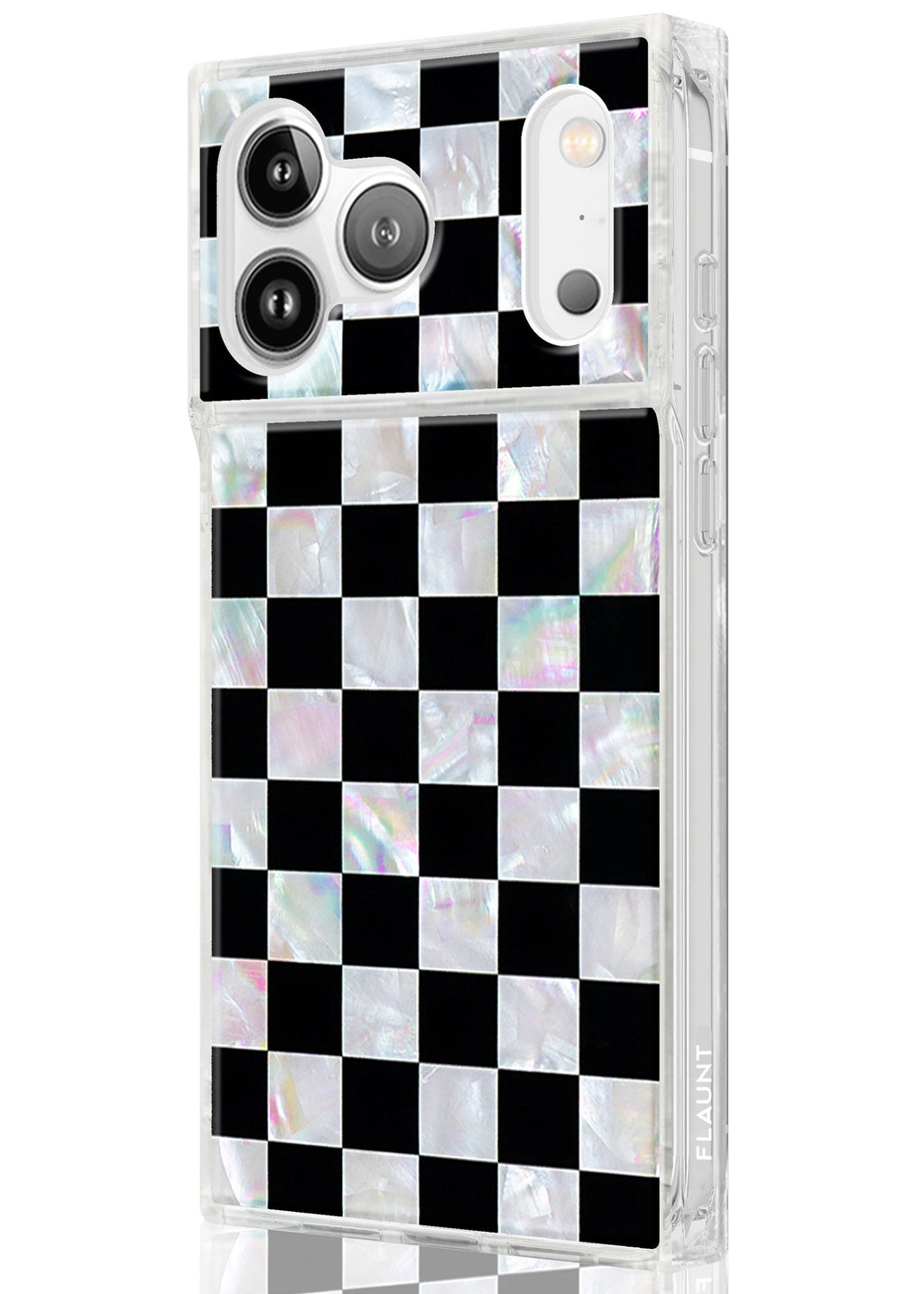 SQUARE® Checkered Mother of Pearl iPhone Case