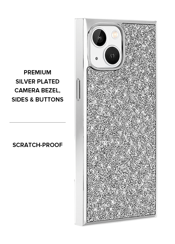 Elite Collection - SQUARE® Silver Crystal Elegance iPhone Case