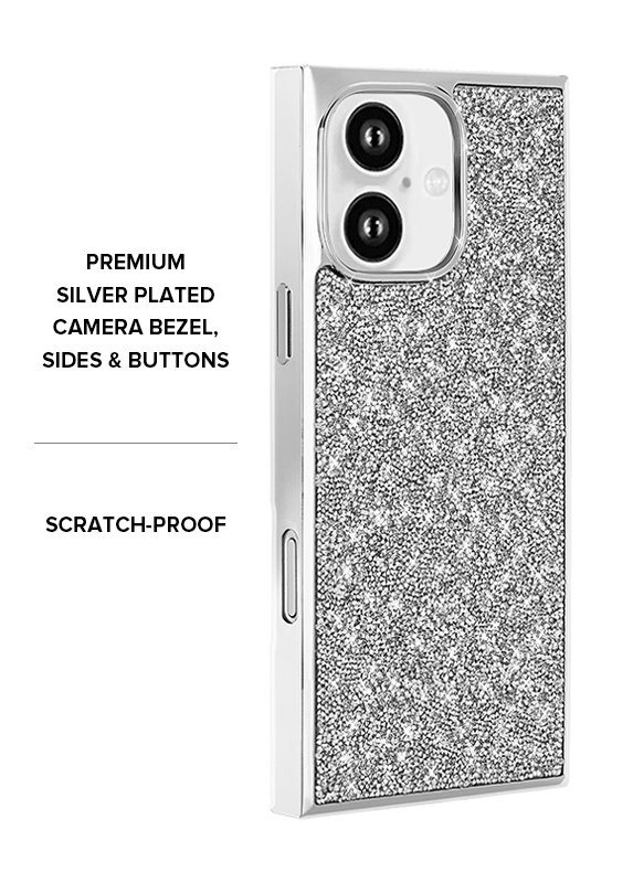 Elite Collection - SQUARE® Silver Crystal Elegance iPhone Case