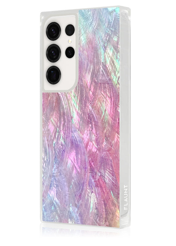 SQUARE® Pink Mother of Pearl Galaxy Case