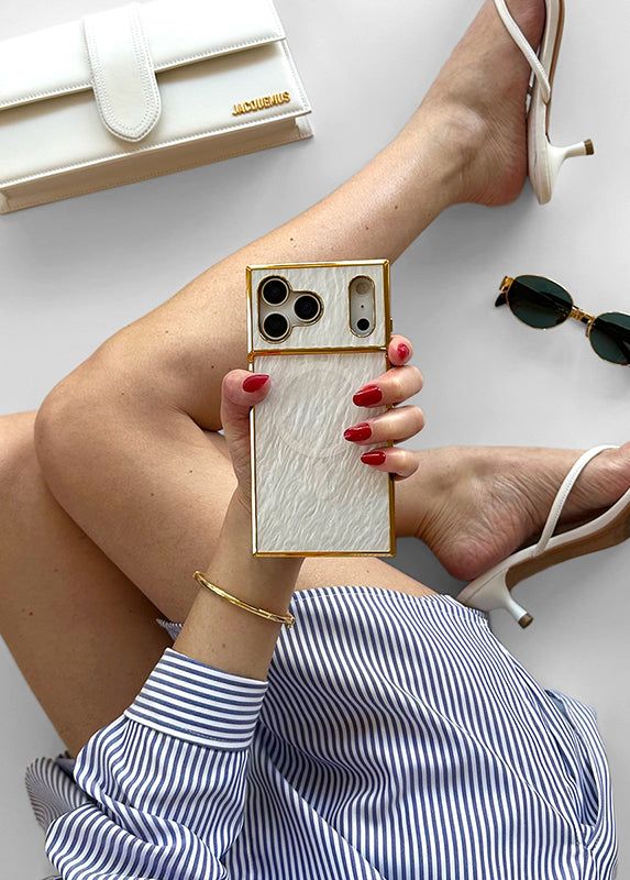 Elite Collection - SQUARE® Gilded Pearl iPhone Case