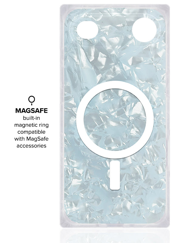 SQUARE® Icy Blue Pearl iPhone Case