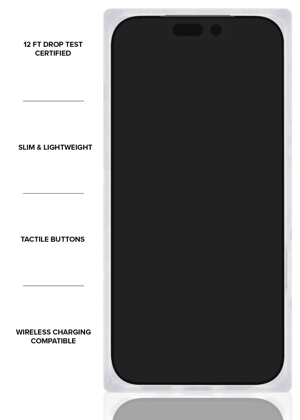 SQUARE® White iPhone Case