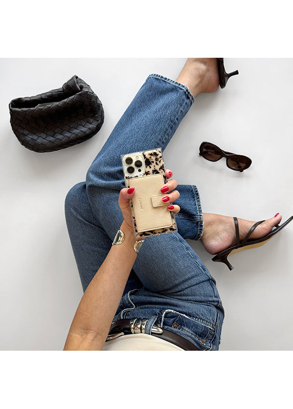 Nude Faux Leather MagSafe Wallet (Works with MagSafe Cases Only)