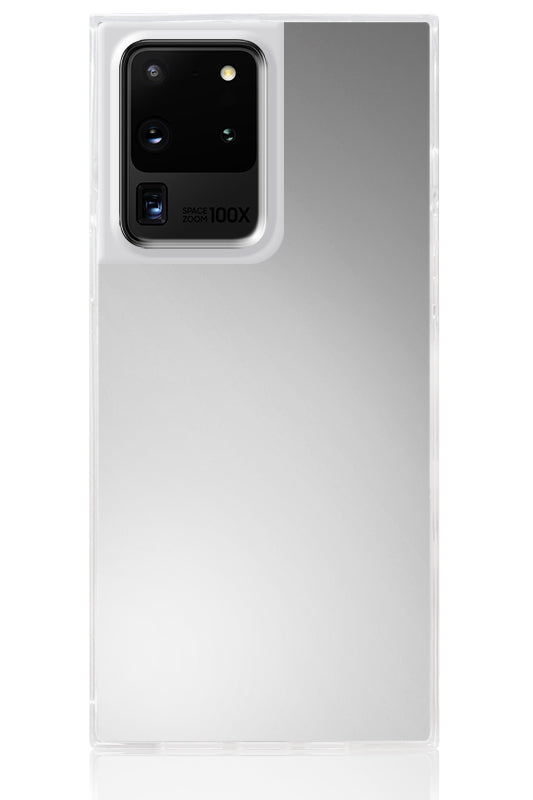 SQUARE® Metallic Silver Mirror Galaxy Case