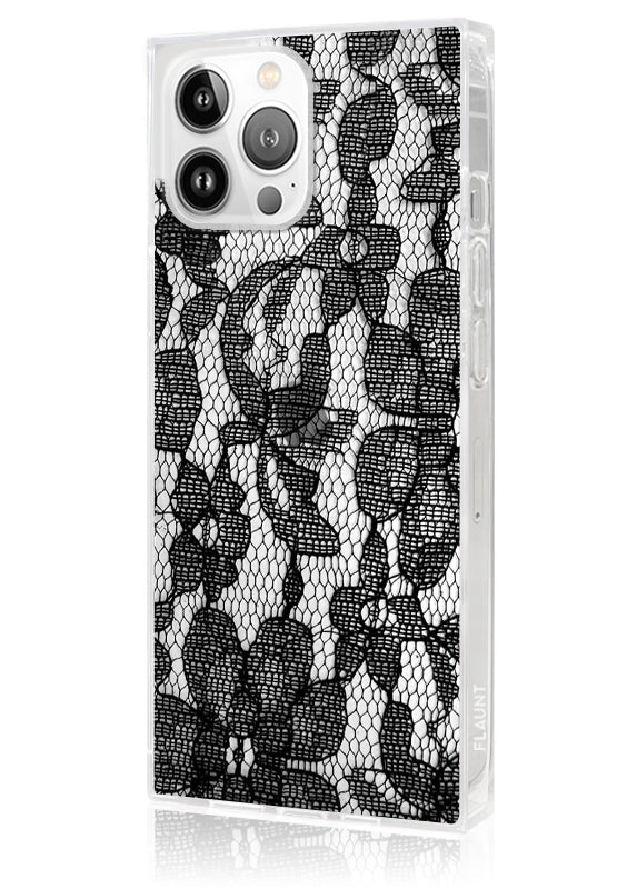 SQUARE® Black Lace iPhone Case