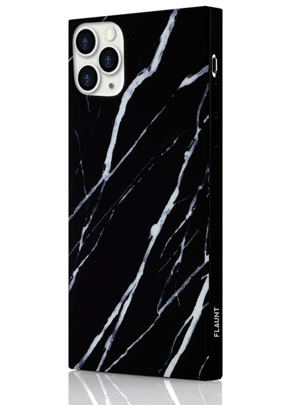 SQUARE® Black Marble iPhone Case