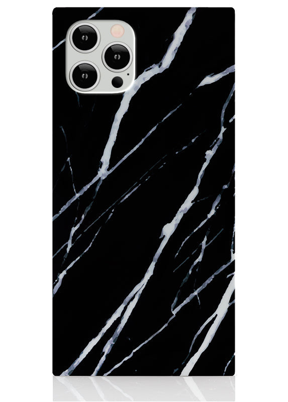 SQUARE® Black Marble iPhone Case