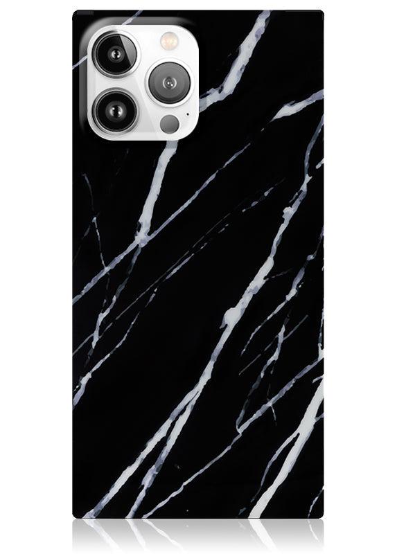 SQUARE® Black Marble iPhone Case