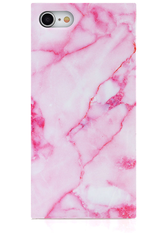 SQUARE® Pink Marble iPhone Case
