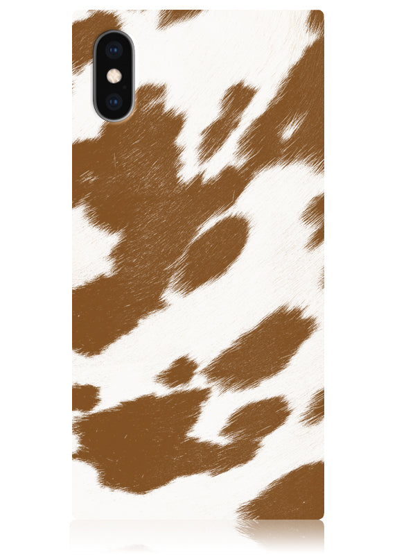 SQUARE® Tan Cow iPhone Case