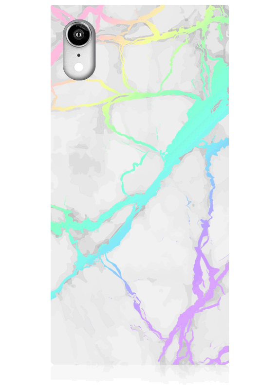 SQUARE® Holographic Marble iPhone Case