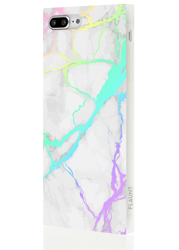 SQUARE® Holographic Marble iPhone Case