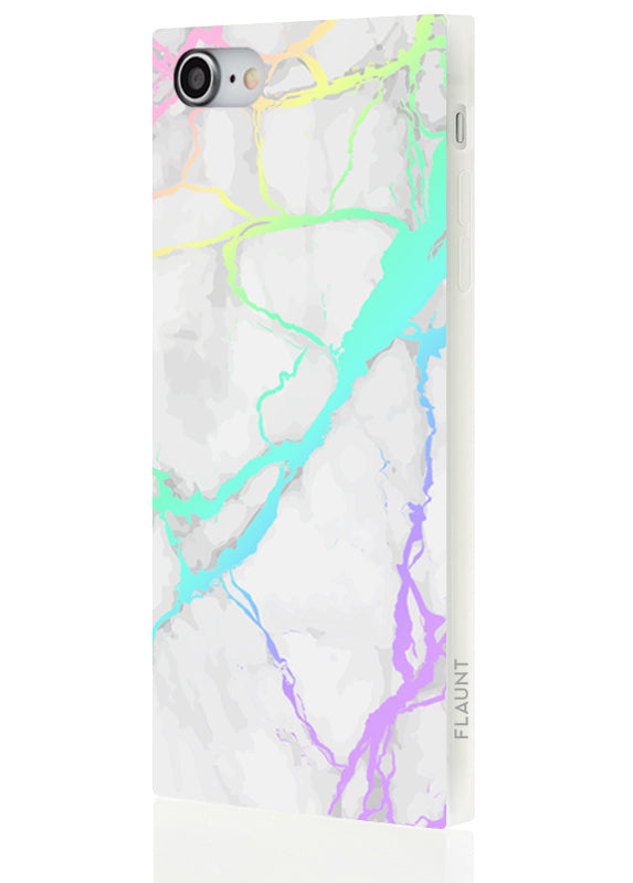 SQUARE® Holographic Marble iPhone Case