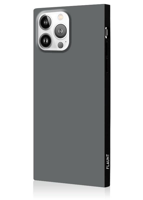 SQUARE® Matte Gray iPhone Case