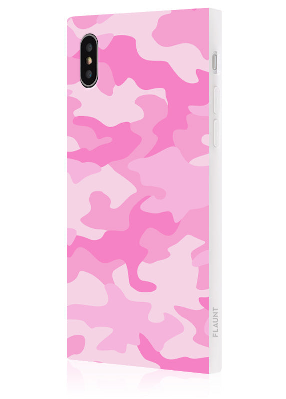 SQUARE® Matte Pink Camo iPhone Case