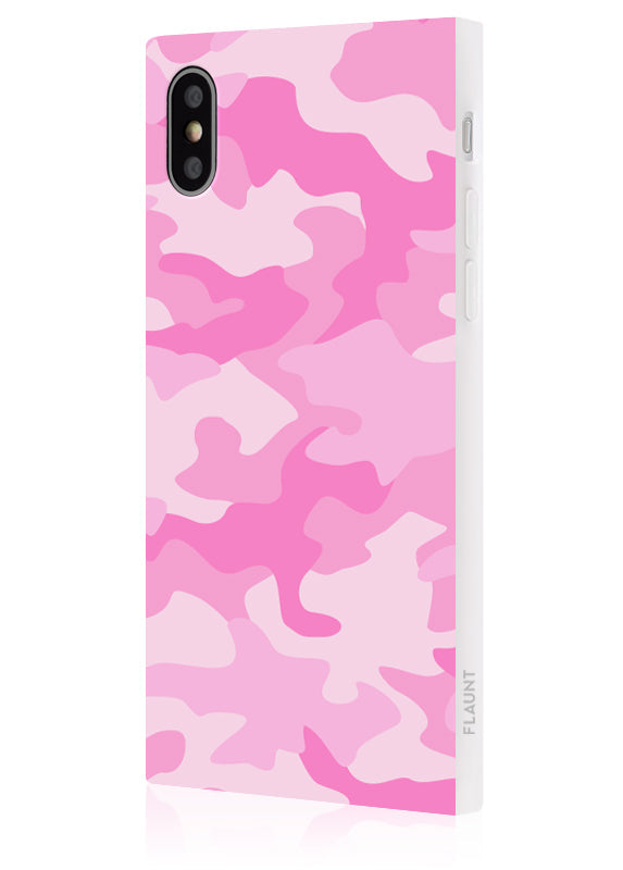 SQUARE® Matte Pink Camo iPhone Case