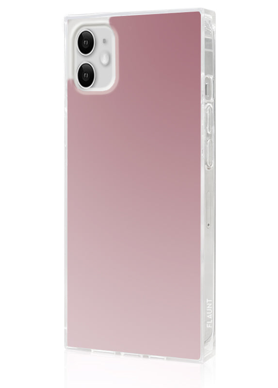 SQUARE® Metallic Rose Mirror iPhone Case