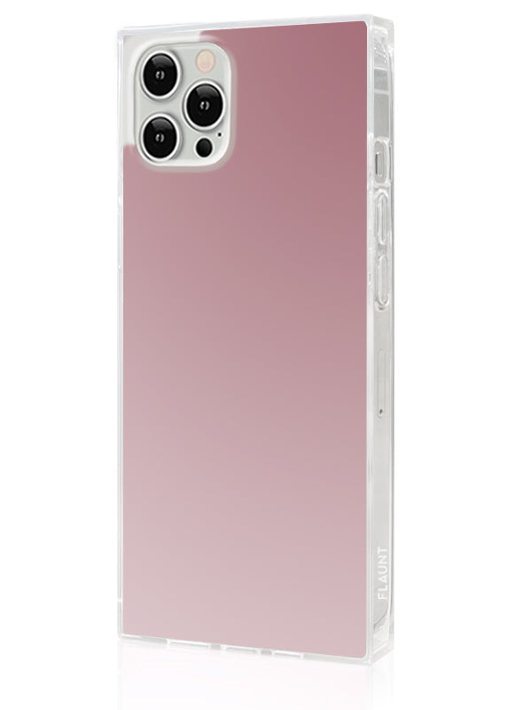 SQUARE® Metallic Rose Mirror iPhone Case