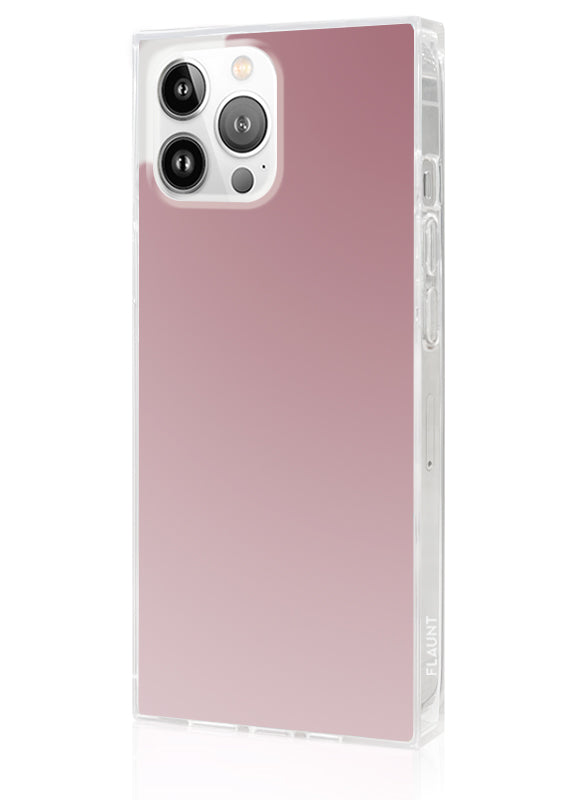 SQUARE® Metallic Rose Mirror iPhone Case