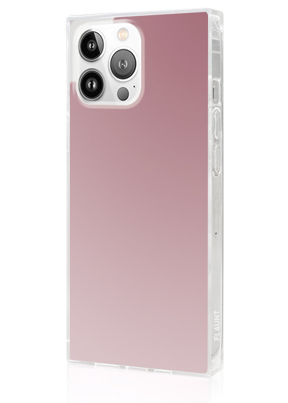 SQUARE® Metallic Rose Mirror iPhone Case
