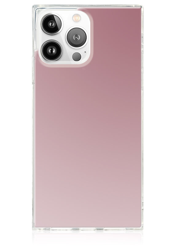 SQUARE® Metallic Rose Mirror iPhone Case