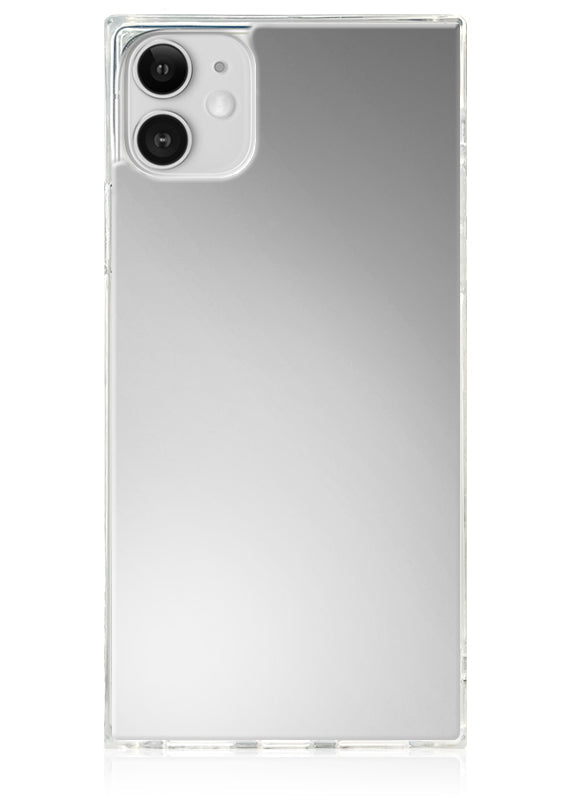 SQUARE® Metallic Silver Mirror iPhone Case