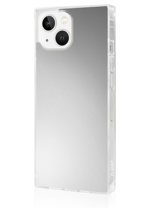 SQUARE® Metallic Silver Mirror iPhone Case