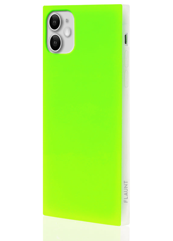 SQUARE® Neon Green iPhone Case
