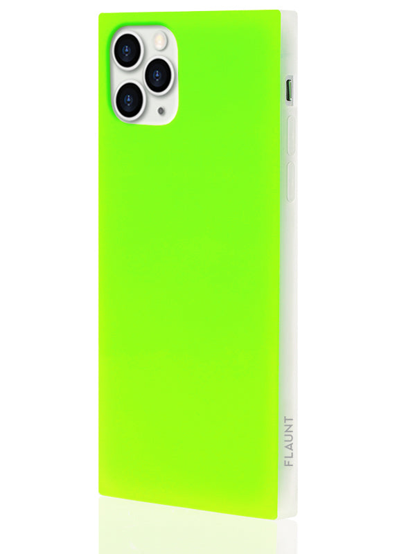 SQUARE® Neon Green iPhone Case