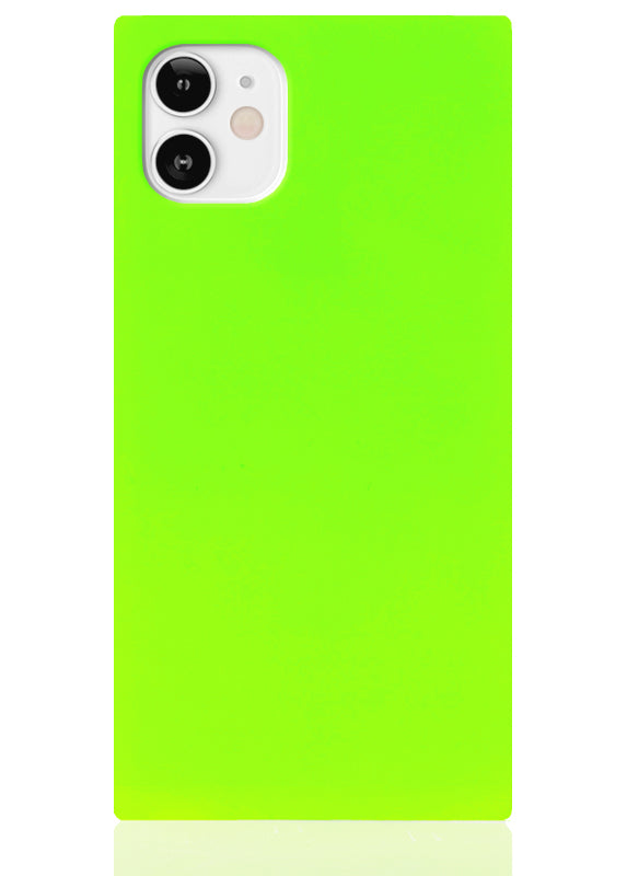 SQUARE® Neon Green iPhone Case