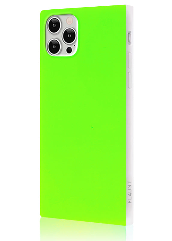 SQUARE® Neon Green iPhone Case