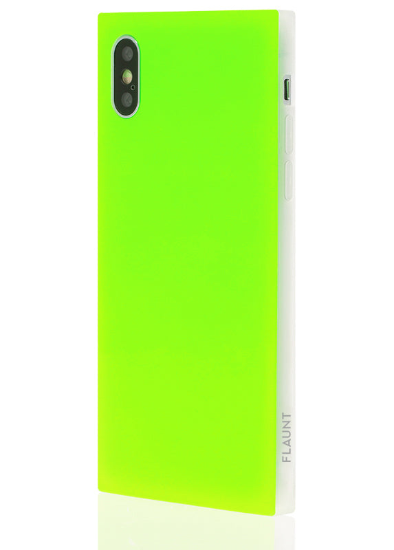 SQUARE® Neon Green iPhone Case