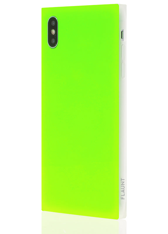 SQUARE® Neon Green iPhone Case